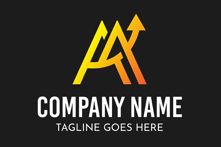 Letter A business consultant company vector logo