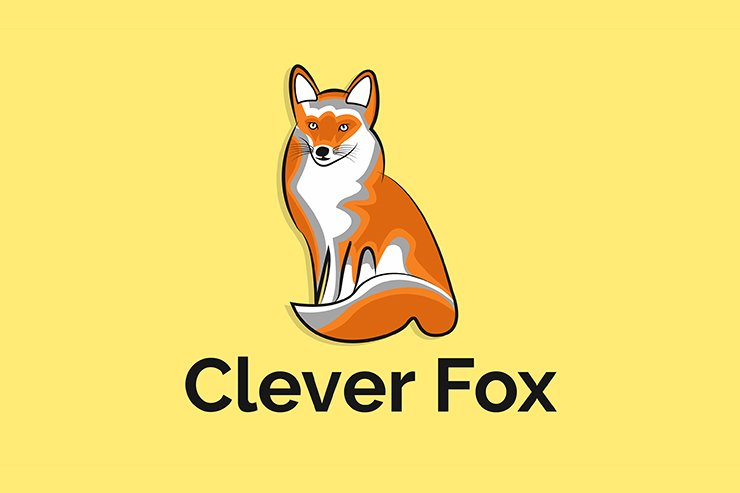 Fox illustration icon logo