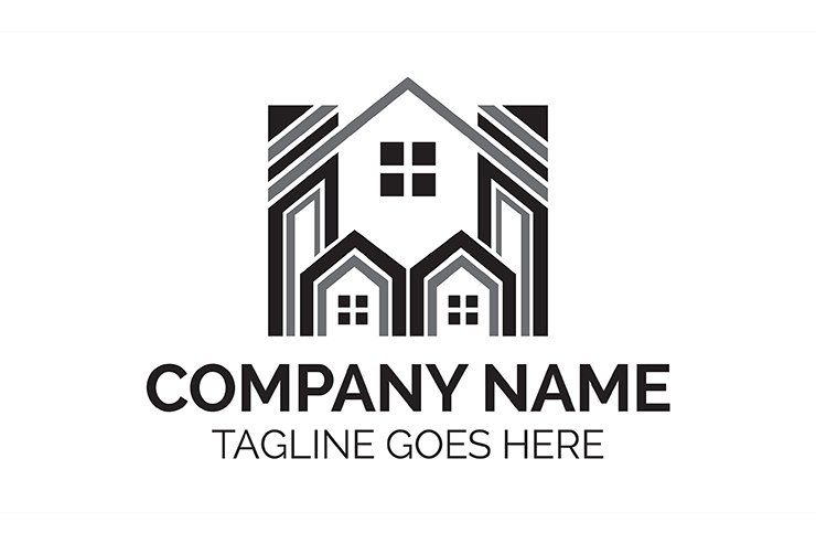 Construction company vector logo