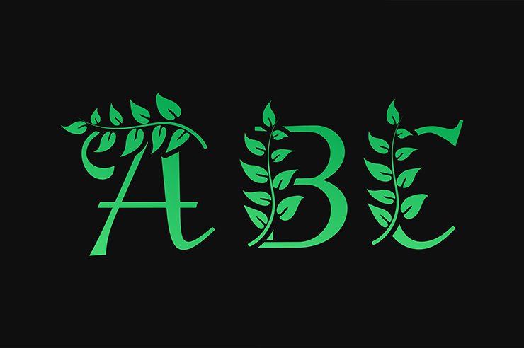 Letter ABC letter mark alphabetic logo