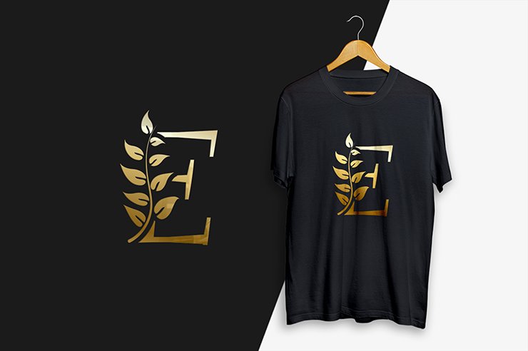 Letter E letter mark alphabetic gradient color vector logo