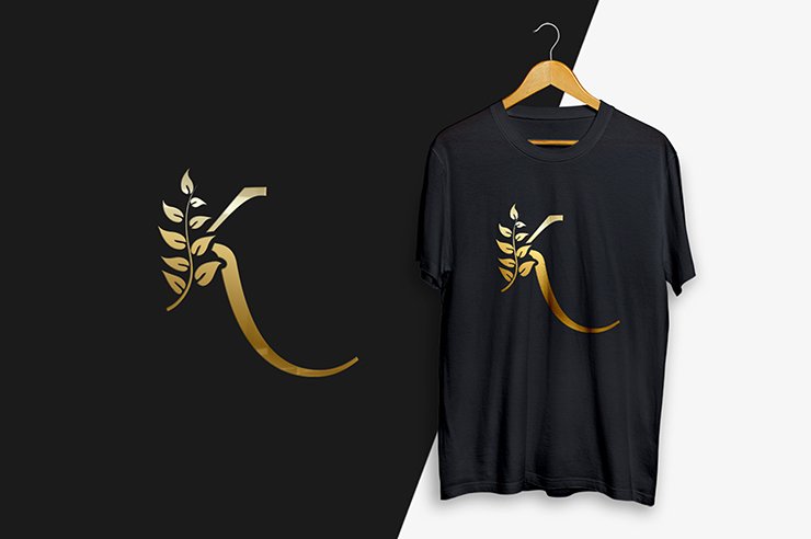 
									Letter K letter mark alphabetic gradient color vector logo