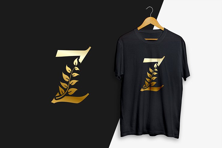 Letter Z letter mark alphabetic gradient color vector logo