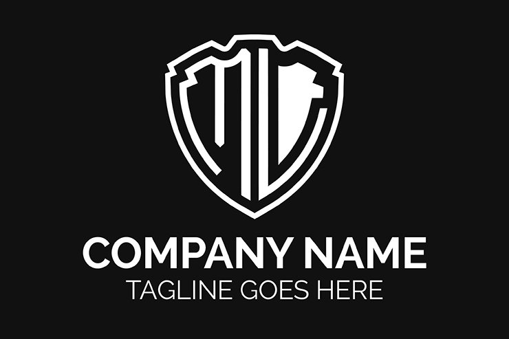 SML letter mark vector logo