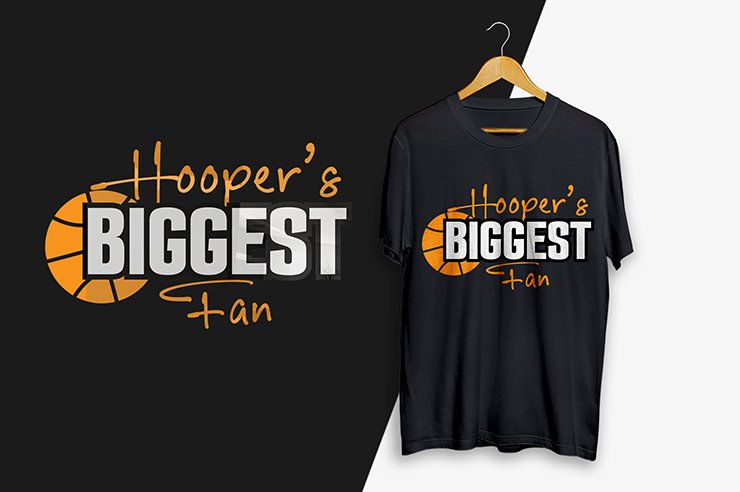 Hooper’s biggest fan t-shirt design