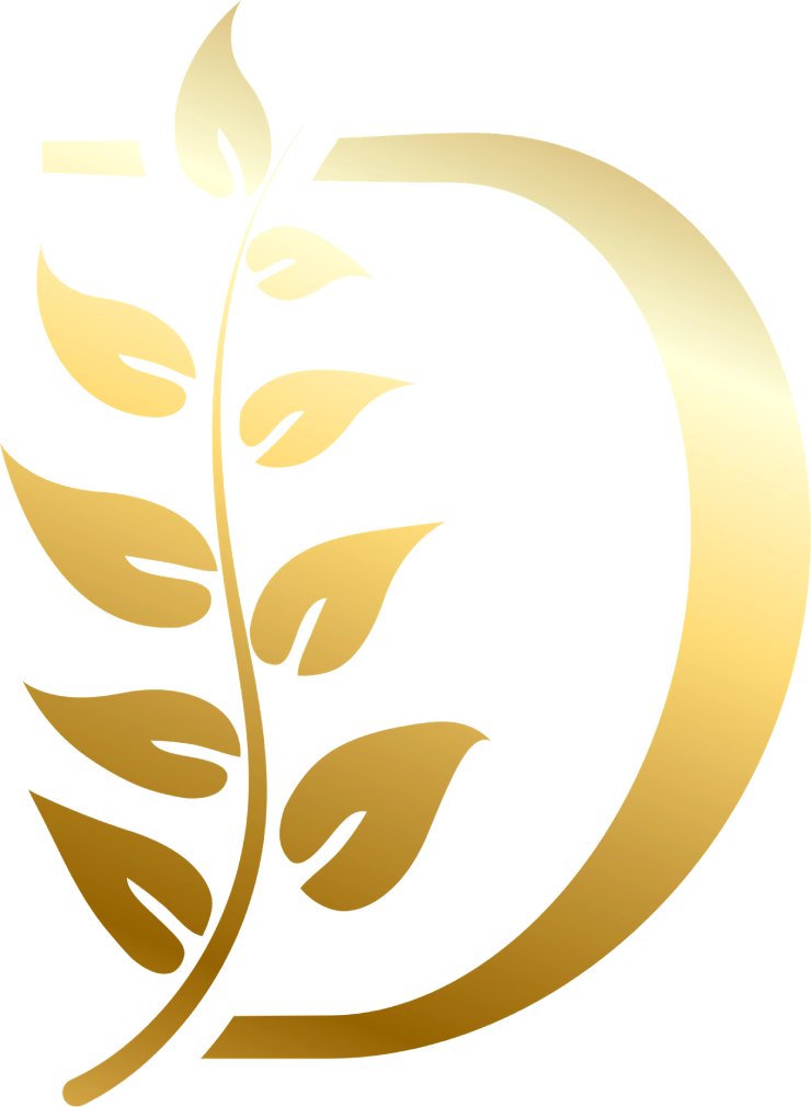 Letter D letter mark alphabetic gradient color vector logo