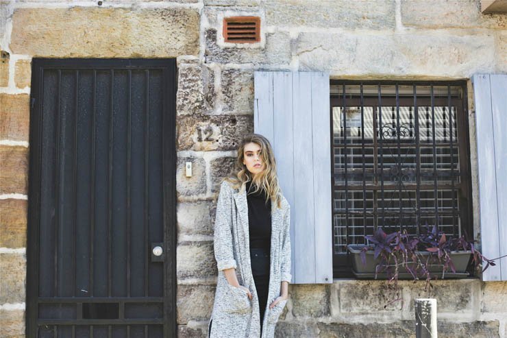 Solitary door home house window windows plant plants female girl fashion