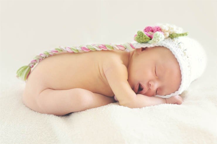 adorable new born baby sleeping
