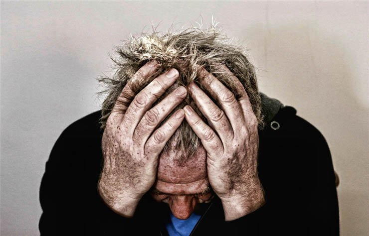 angry sad disappointed regret man old