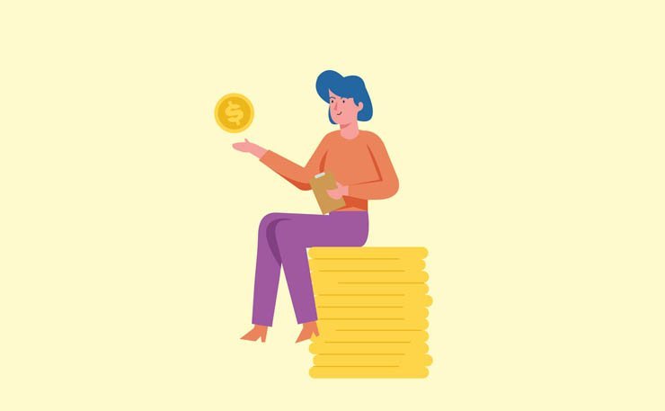 business owner success successful win won profit prize gain money chart charts coin coins crypto currency