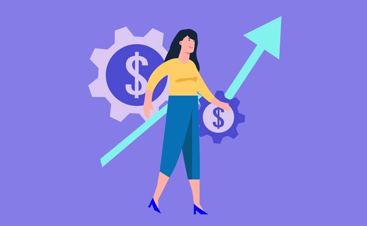 business success growth grow win profit arrow work chart charts analysis money gear process dollar money