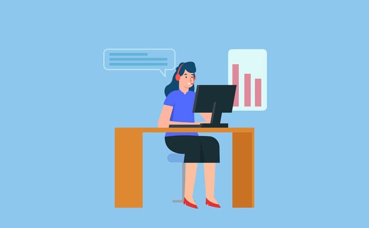 customer support call center care help desk chat ticket technical business work job operator guide