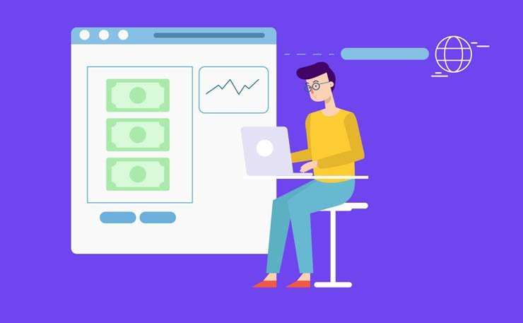 digital business startup profit saas online programming marketing app developer engineering internet money network