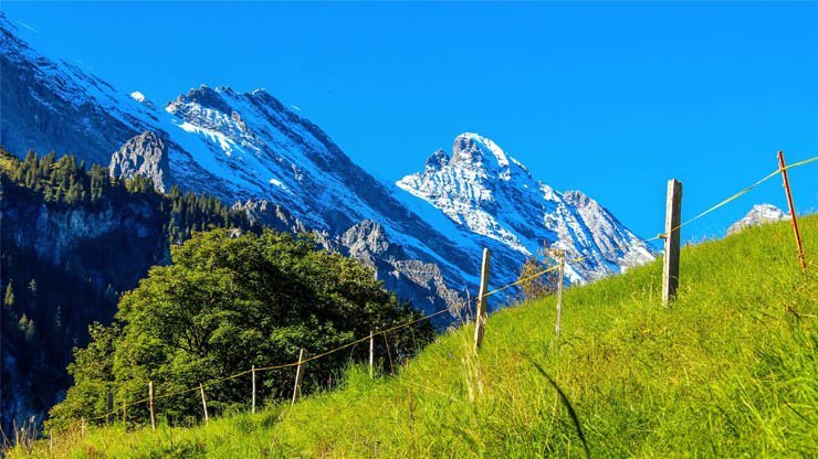 mountain mountains sky nature natural valley cloud clouds cloudy summer