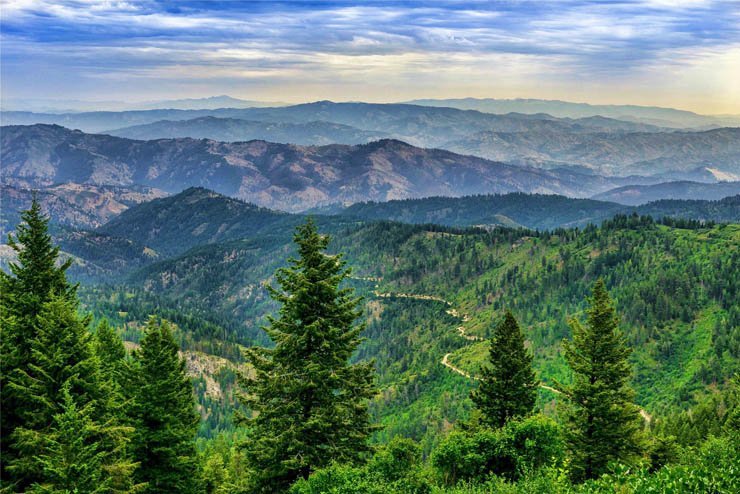 mountain mountains sky nature natural valley cloud clouds cloudy tree trees