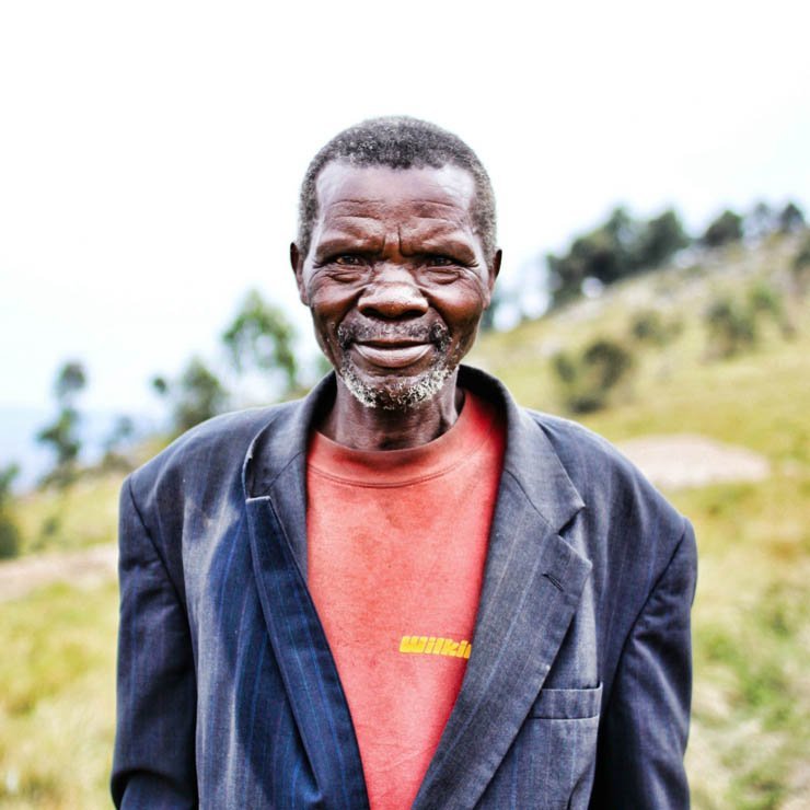 old man suit happy smile nature