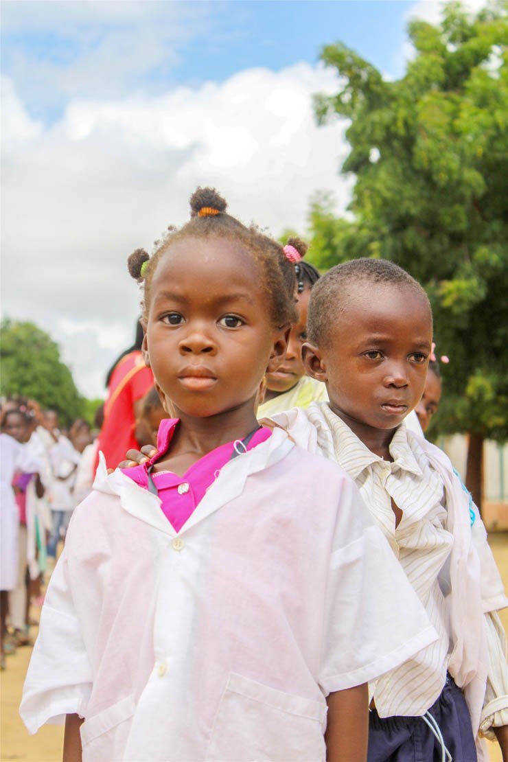 school girl boy queue africa african school queue child children