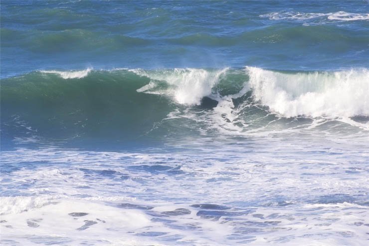 shore ocean sea wave waves beach summer water