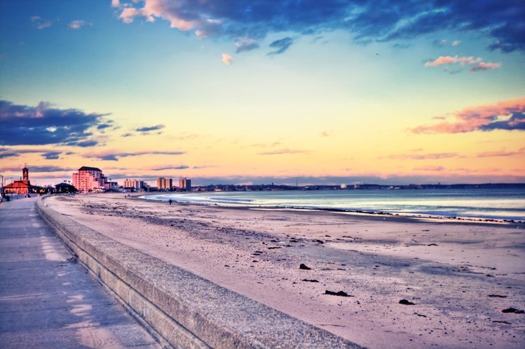 beach nature clouds cloudy sky sea ocean
