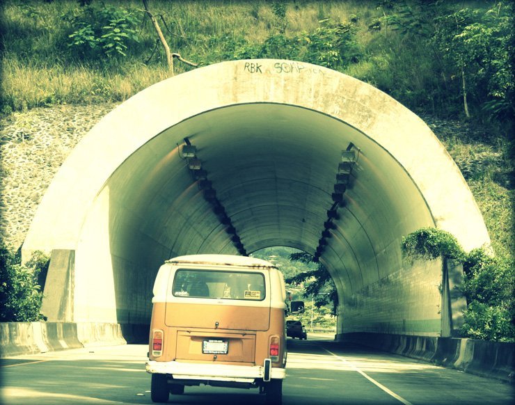 bus transportation transport traffic city trip travel vintage tunnel road street urban