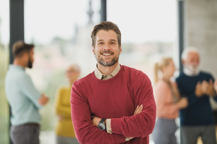 business finance formal job work employee working confident confidence trust boss manager leader office