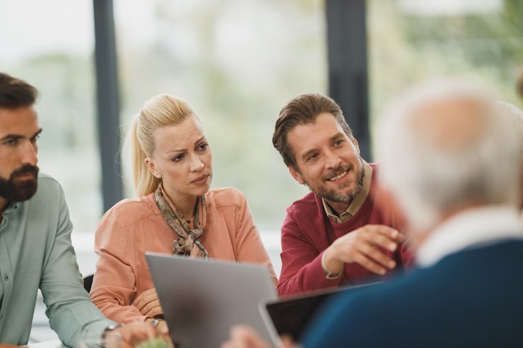 business finance formal job work employee working discussion meeting colleagues colleague