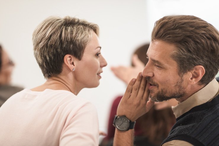 business finance formal job work employee working gossip secret colleagues colleague discussion gossips team