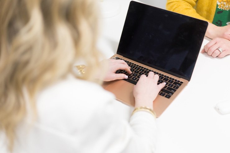 business finance formal job work employee working laptop female woman women boss leader interview meeting secretary