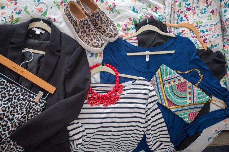 fashion beauty elegant elegance style stylish fashionista fashionable outfit flower sheet clothes hanger accessories printed shoes red necklace bag skirt