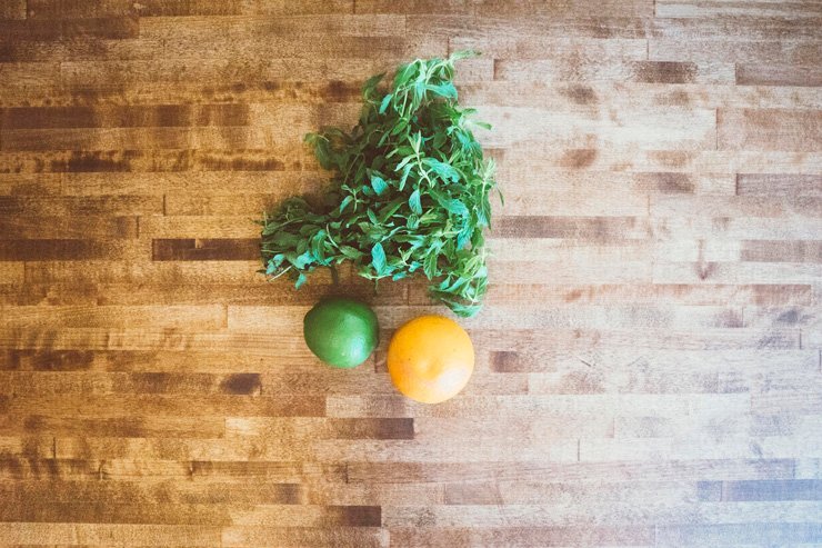 fruit fruits food health healthy vitamin vitamins mint lemon lime orange wood wooden ground