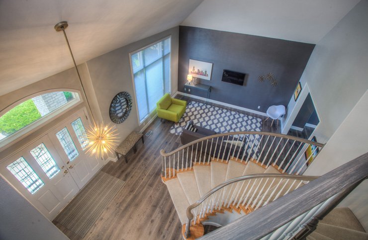 interior decoration room decorate furniture home house living stairs steps door