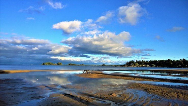 landscape water nature sea sky ocean clouds cloudy summer
