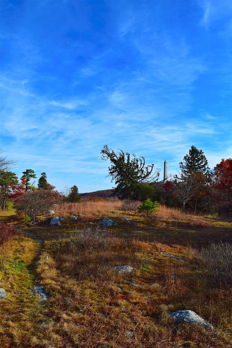nature autumn fall landscape farm sky blue