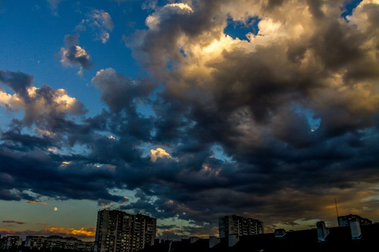 nature sky city places travel clouds cloudy blue