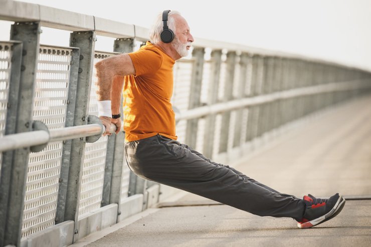 workout training senior man sports sport exercise health healthy