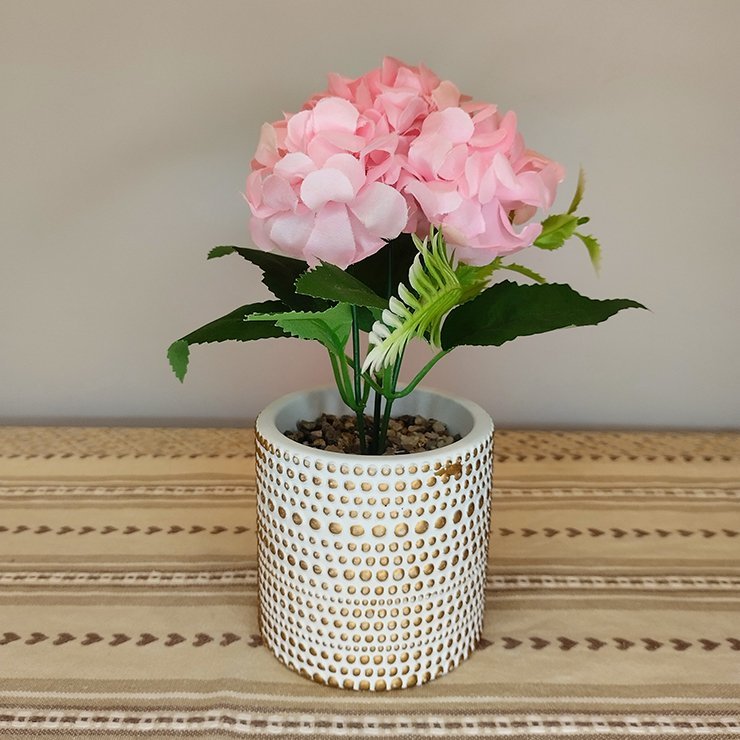 
									Pink Rose with Ceramic Pot