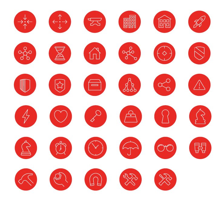 Circle Strategy Icons