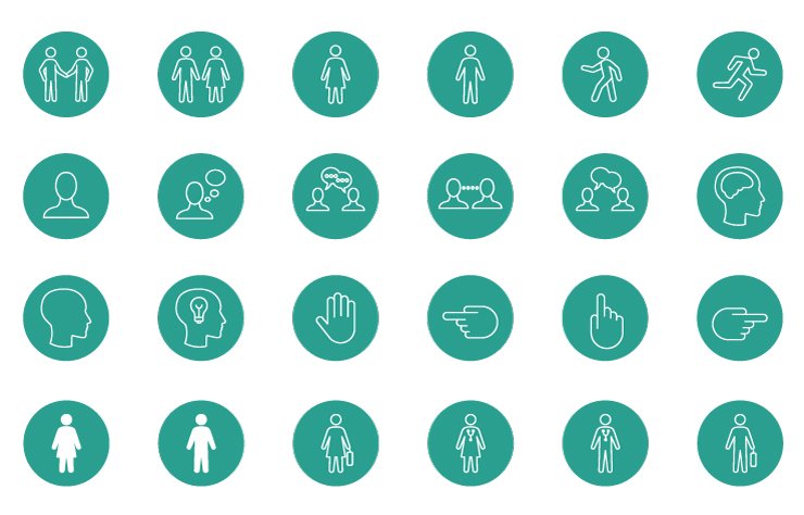 Circle People Icons