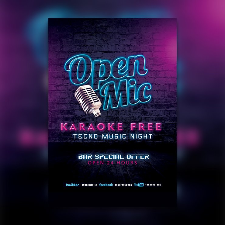 Free Mic Music Banner