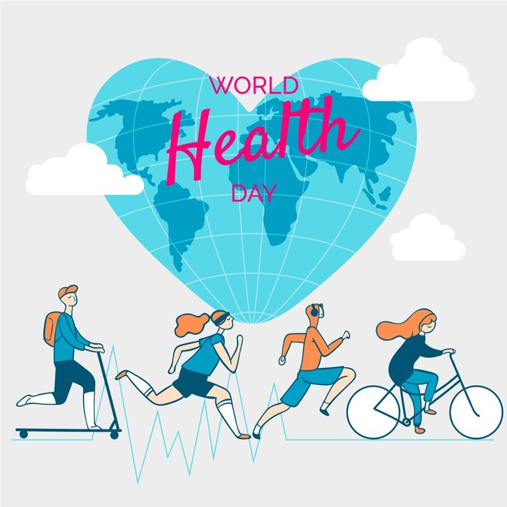 
									Hand drawn world health day