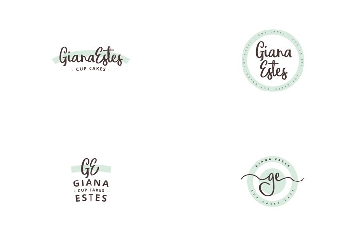 Artistic Logo Cup Cakes Pastery