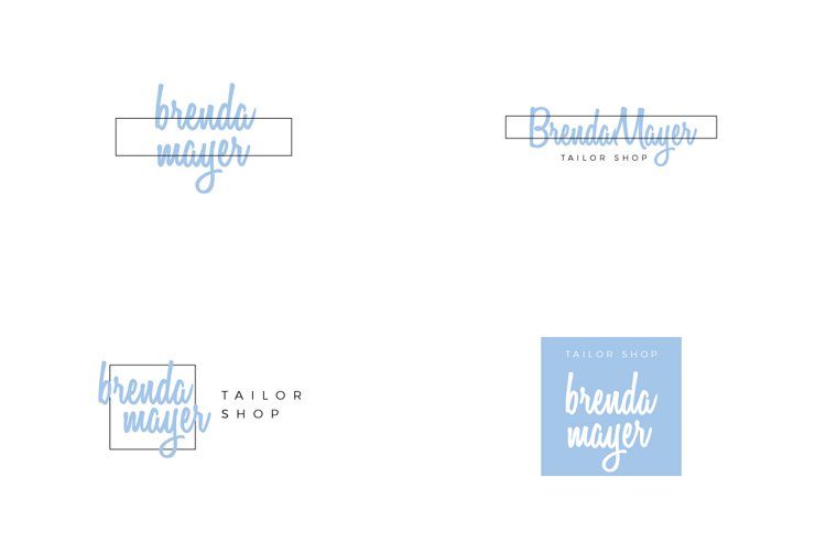 Artistic Logo Elegant Tailor Shop