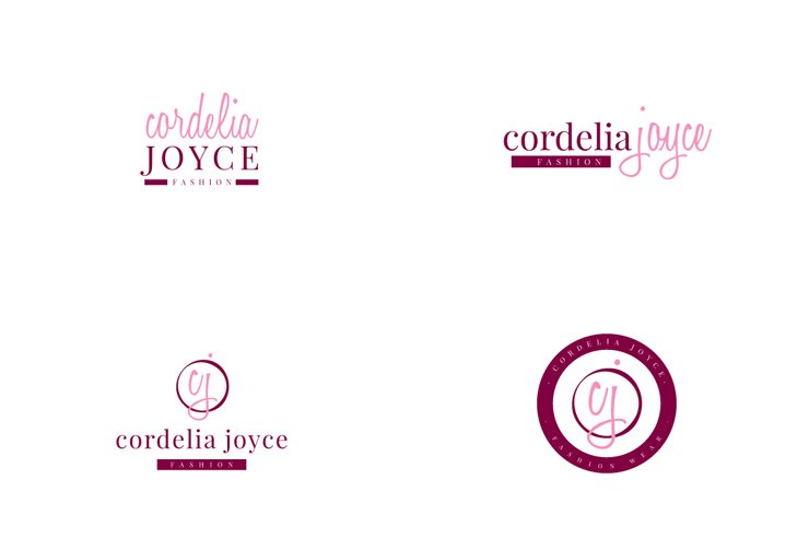 Artistic Logo Pink Fashion