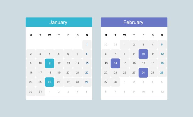 
									Calendar Date Picker