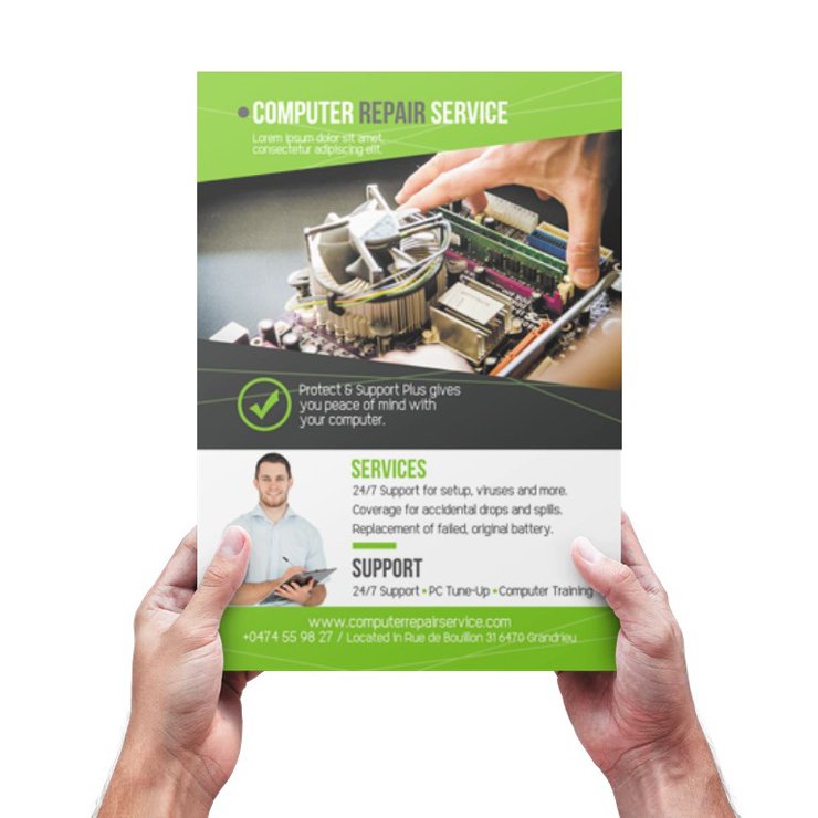 Computer Repair Service Flyer Template