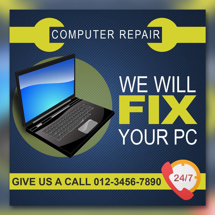 Computer Repair Social Media Post