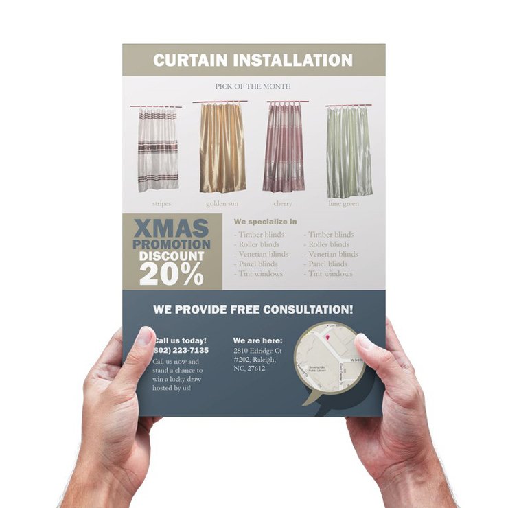 Curtain Flyer Template