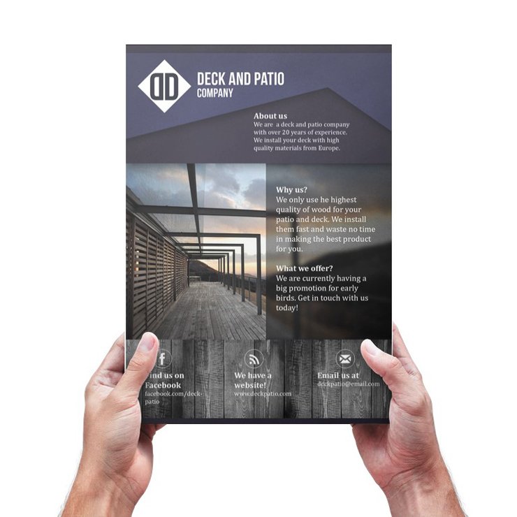 Decking Flyer Template