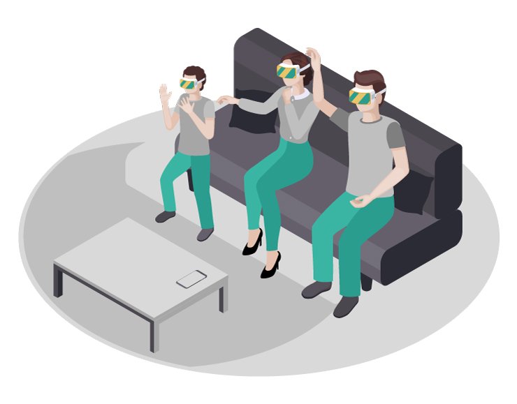 Family 3D VR TV
