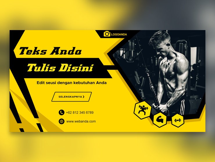 Fitness Gym Web Banner